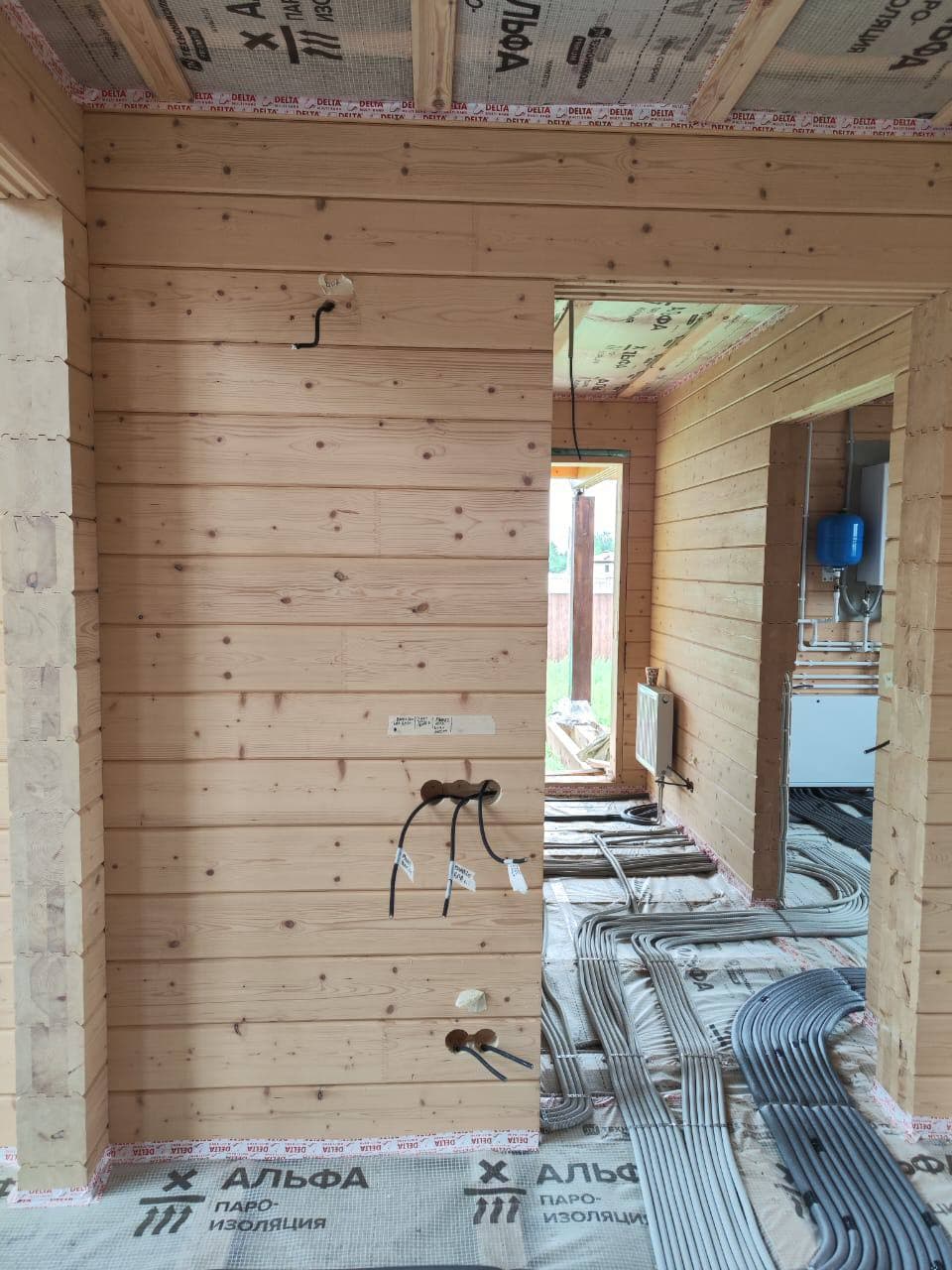 Примеры наших электромонтажных работ в деревянных домах и банях - изображение 2