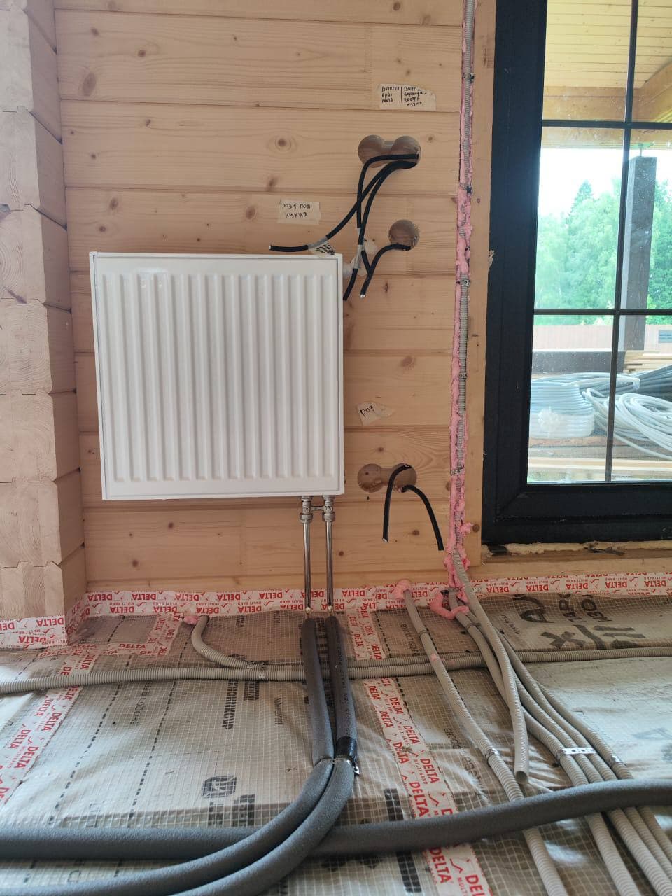 Примеры наших монтажных работ систем отопления в деревянных домах и банях - изображение 1