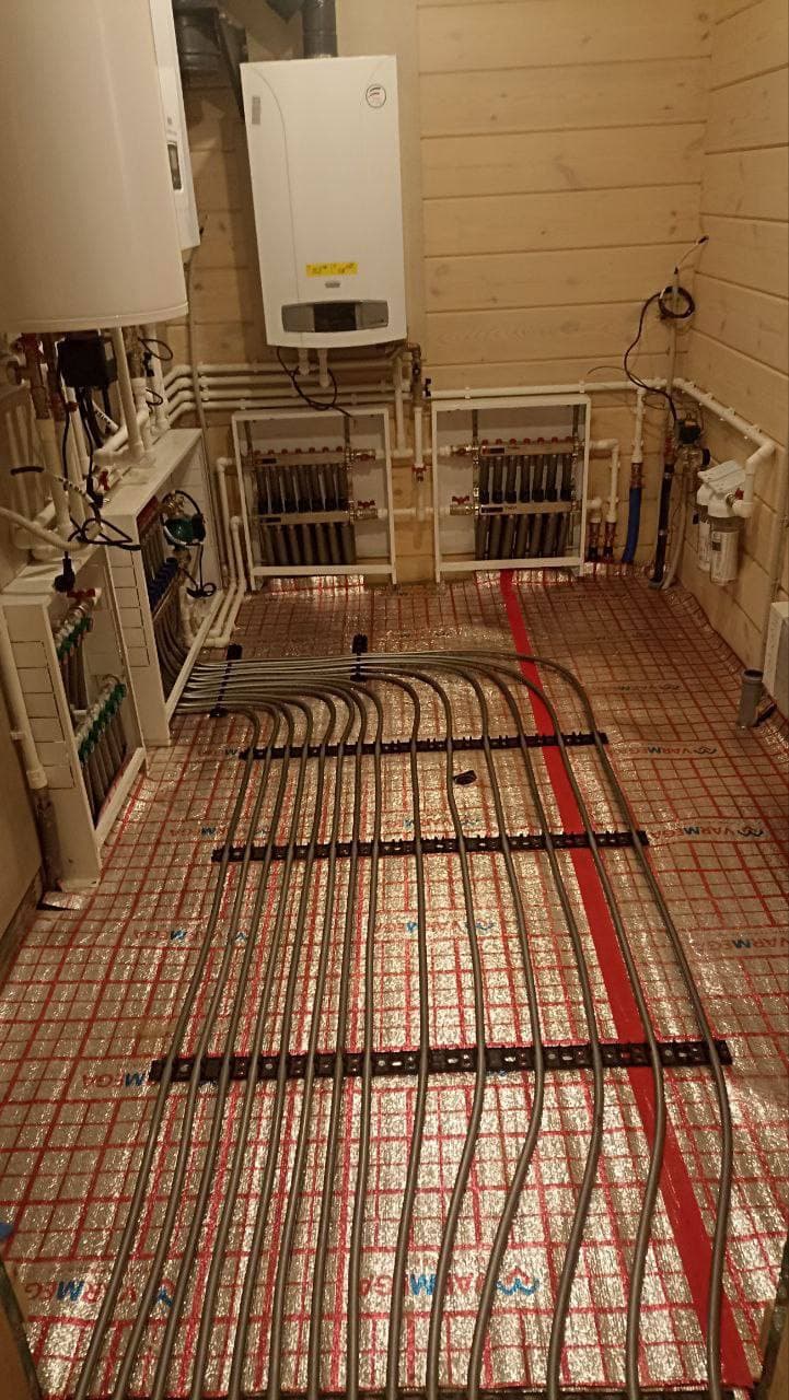 Примеры наших монтажных работ систем отопления в деревянных домах и банях - изображение 5