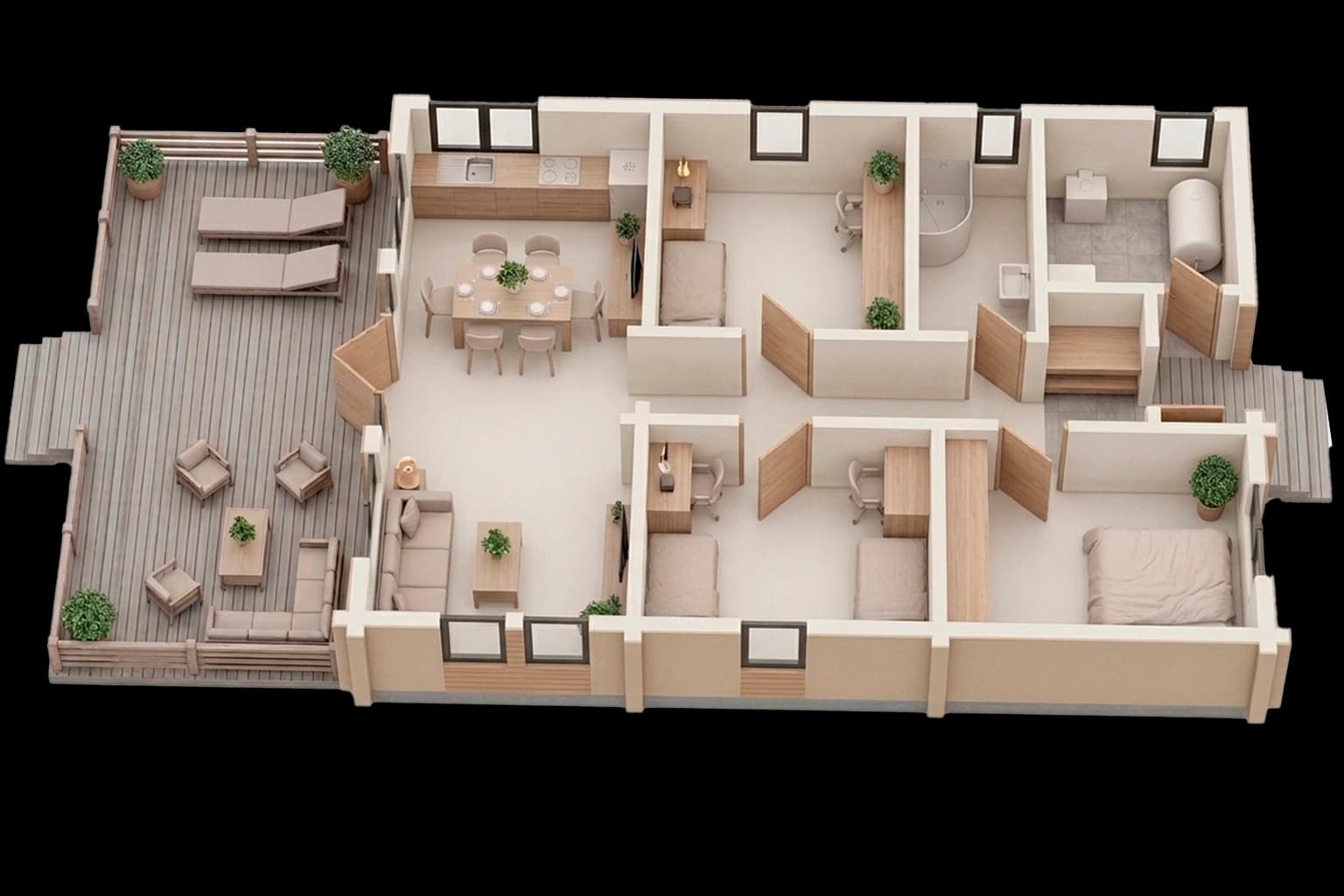 <p>93 м<sup>2</sup> - для комфортной жизни всей семьи</p>