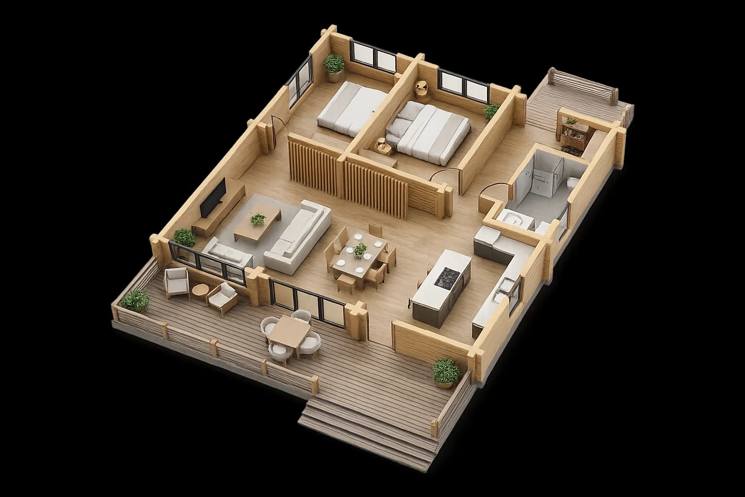 <p>93 м<sup>2</sup> - для комфортной жизни всей семьи</p>