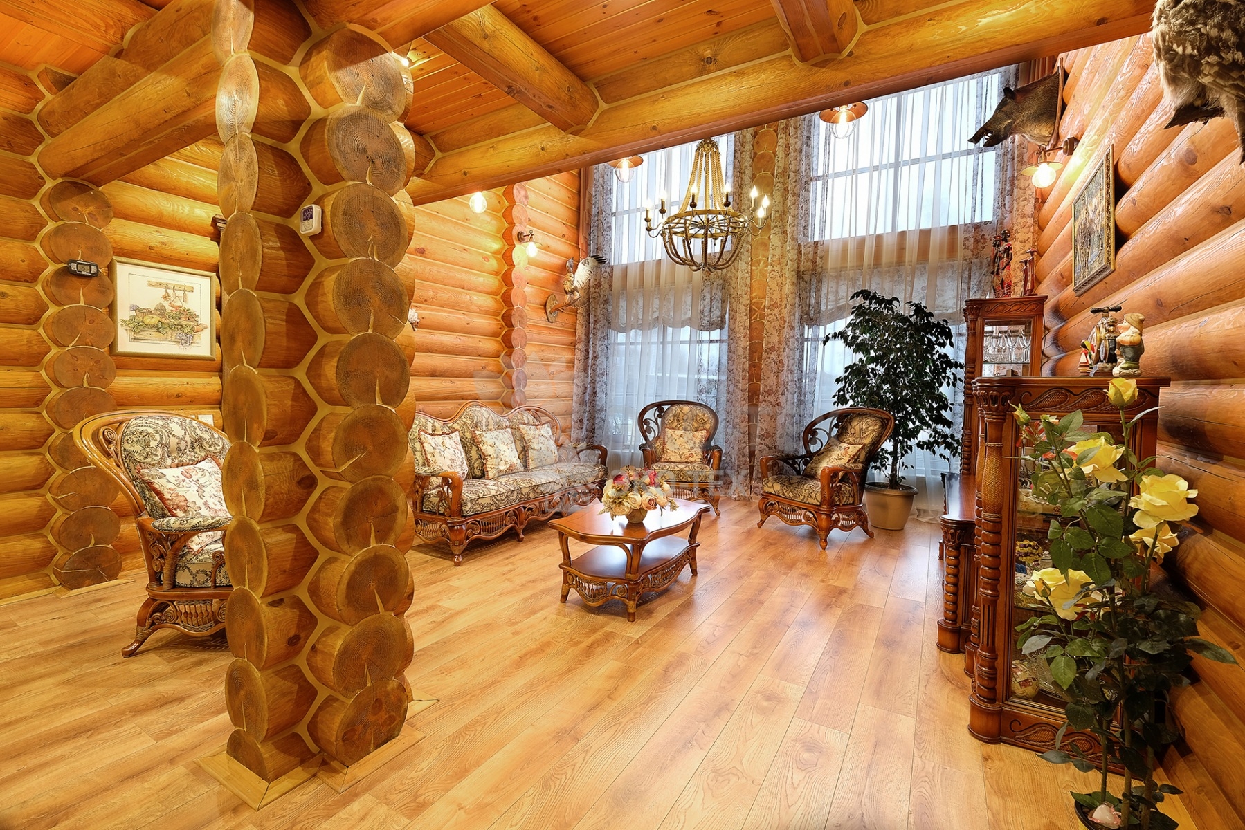 Внутренняя отделка деревянного дома: варианты, фото, цена