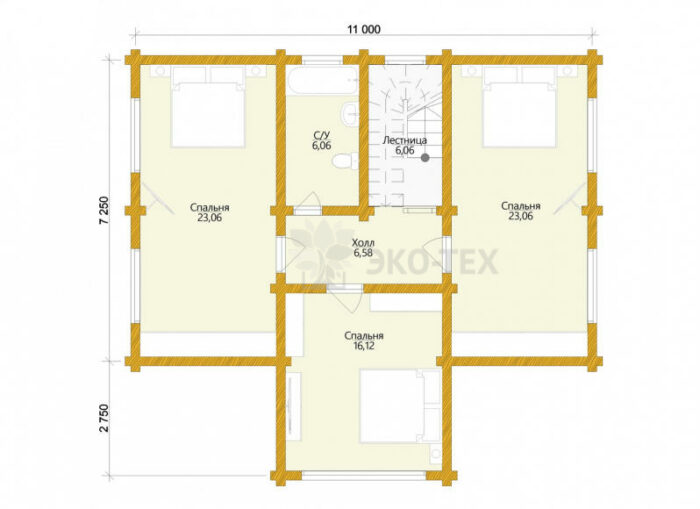 Проект дома Карелия оцилиндрованное бревно планировка