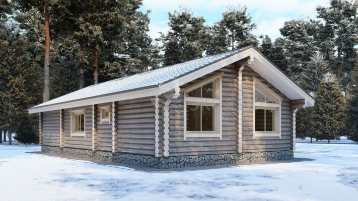 Проект дома Мурманск оцилиндрованное бревно