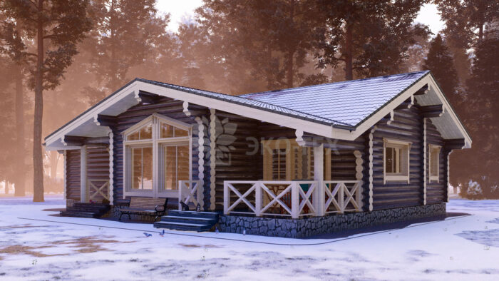 Проект дома Мурманск оцилиндрованное бревно