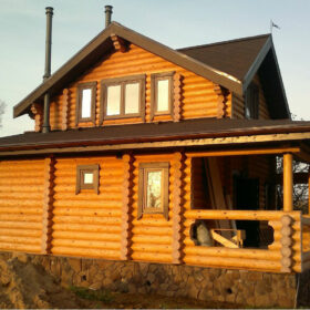 Дома из оцилиндрованного бревна