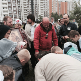 Эко-тех начало строительства часовни Донской иконы Божьей Матери в Люблино