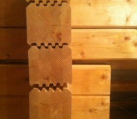 Фото типичных дефектов некачественного клееного бруса