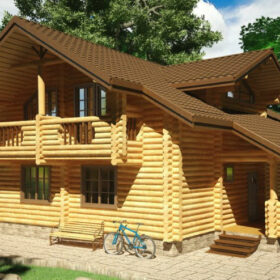 Дома из оцилиндрованного бревна