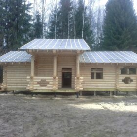 Одноэтажные проекты домов из дерева