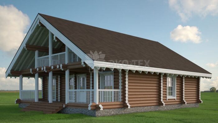 Проект дома Алые паруса оцилиндрованное