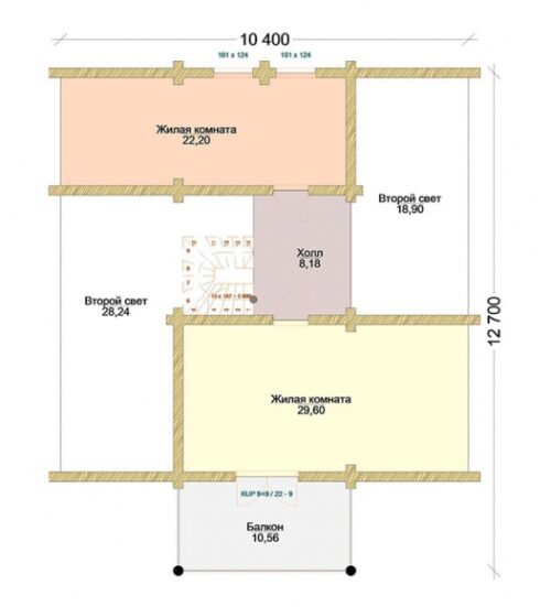 Проект дома Алые паруса оцилиндрованное