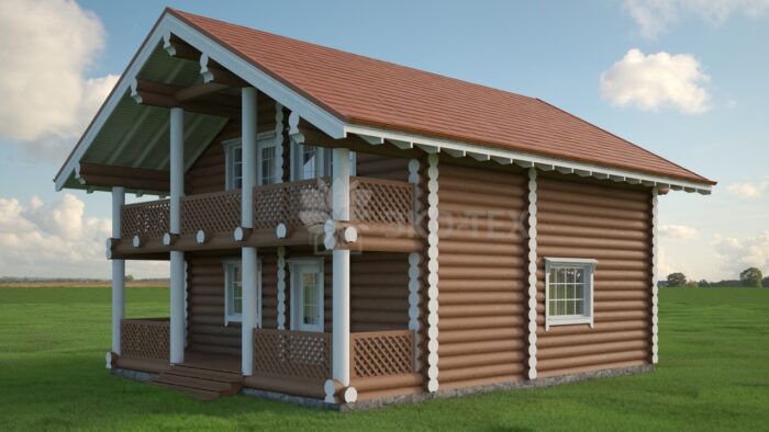 Проект дома Аврора оцилиндрованное