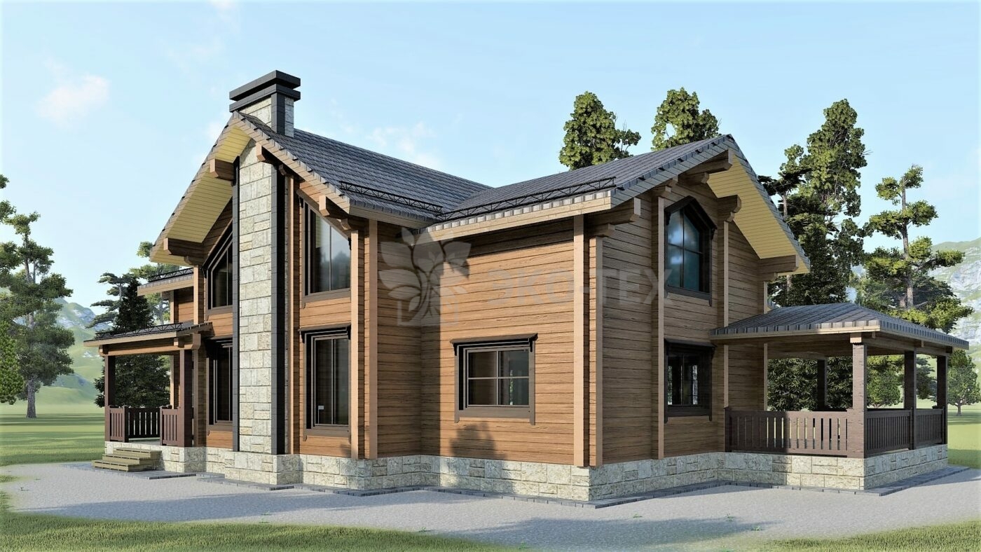 Проект дома Беловежская Пуща клееный брус