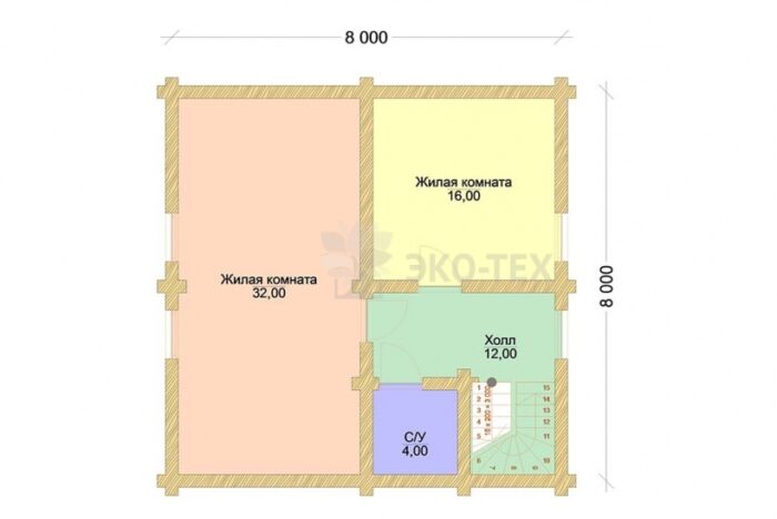 Проект дома Былина оцилиндрованное
