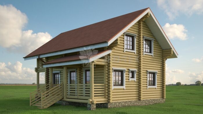 Проект дома Бородино оцилиндрованное