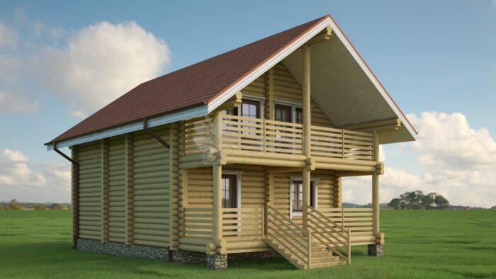 Проект дома Бородино оцилиндрованное