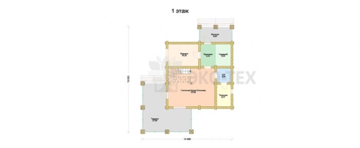 Проект дома Бремен оцилиндрованное