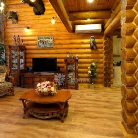 Дом из оцилиндрованного бревна по проекту Дублин