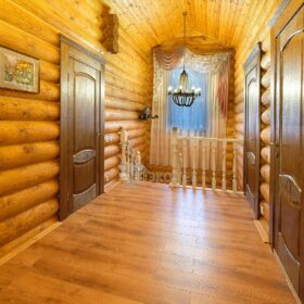 Дом из оцилиндрованного бревна по проекту Дублин