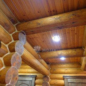 Дом из оцилиндрованного бревна по проекту Дублин