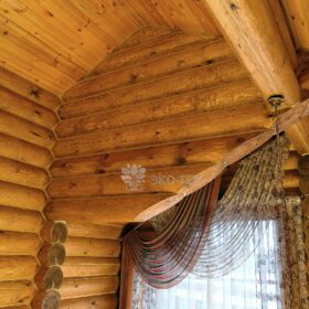 Дом из оцилиндрованного бревна по проекту Дублин