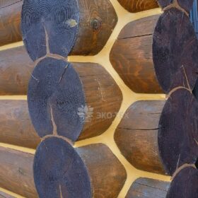 Дом из оцилиндрованного бревна по проекту Дублин