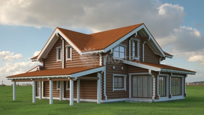 Проект дома Дублин оцилиндрованное