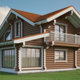 Проект дома Дублин оцилиндрованное