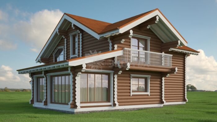 Проект дома Дублин оцилиндрованное