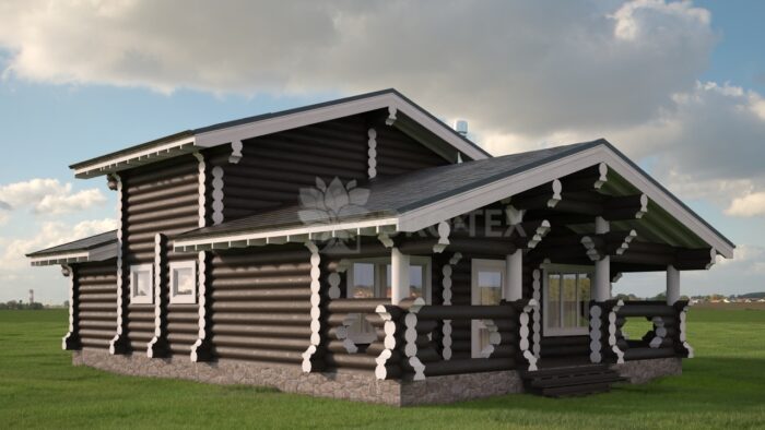 Проект дома Дубрава оцилиндрованное