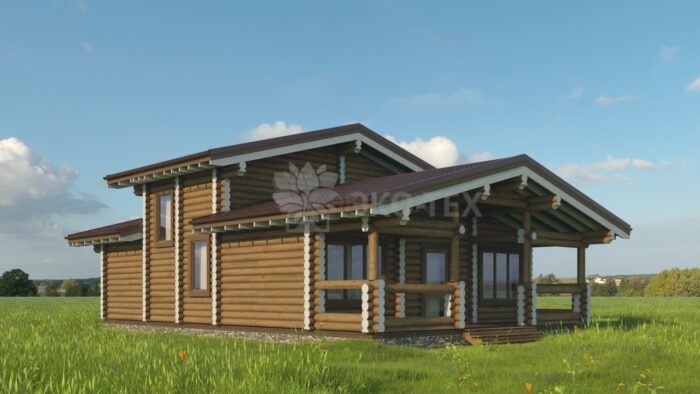 Проект дома Дубрава Стандарт оцилиндрованное