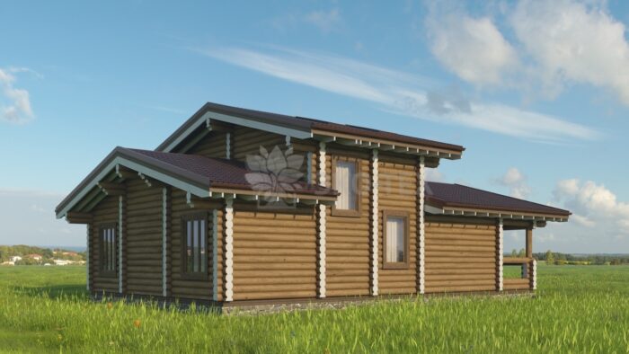 Проект дома Дубрава Стандарт оцилиндрованное