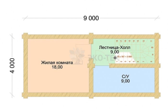 Проект дома Дубрава оцилиндрованное
