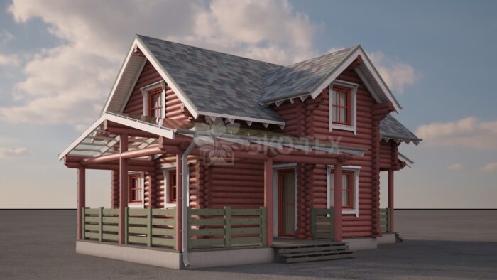 Проект дома Эльф оцилиндрованное