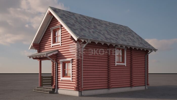 Проект дома Эльф оцилиндрованное