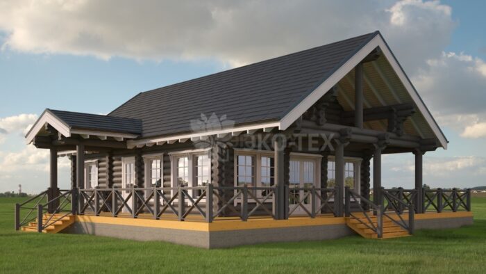 Проект дома Финский дом оцилиндрованное