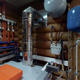 Фото дом из оцилиндрованного бревна по проекту дуб