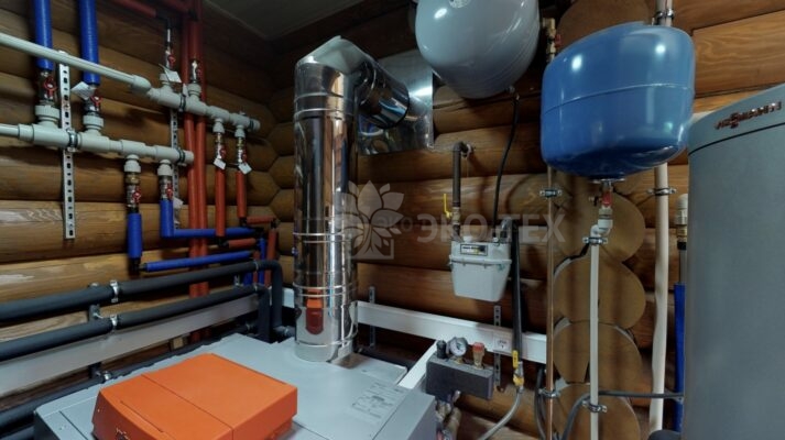 Фото дом из оцилиндрованного бревна по проекту дуб