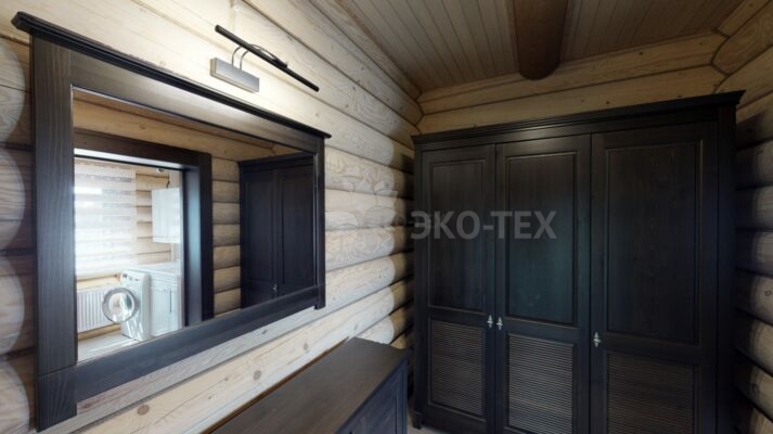 Фото дом из оцилиндрованного бревна по проекту дуб