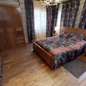 Фото дом из оцилиндрованного бревна по проекту дуб