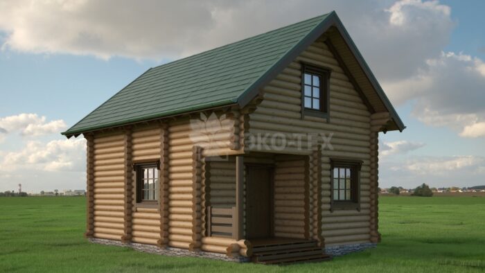 Проект дома Чернигов оцилиндрованное бревно