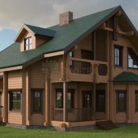 Проект дома Камелия клееный брус