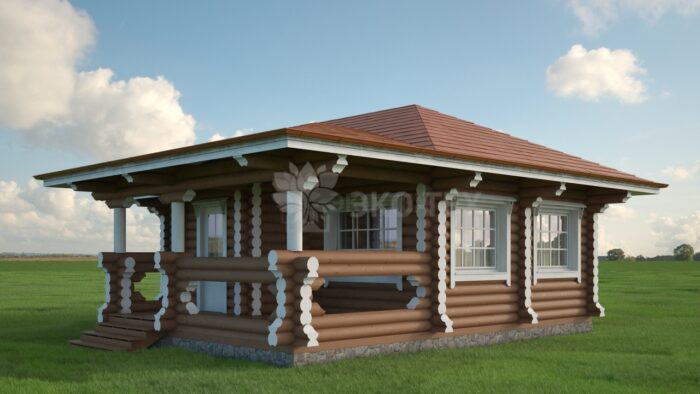 Проект дома Клен оцилиндрованное бревно