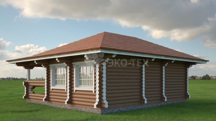 Проект дома Клен оцилиндрованное бревно