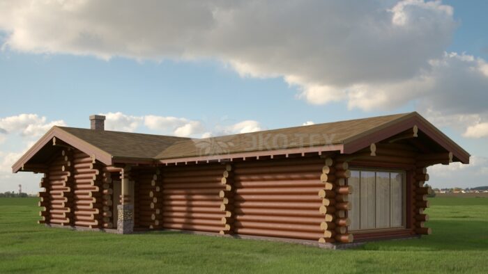 Проект бани Корабельные сосны оцилиндрованное бревно