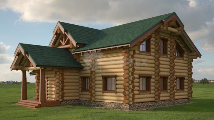 Проект дома Котлас оцилиндрованное