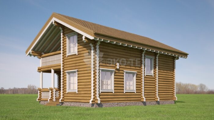 Проект дома Каштан оцилиндрованное