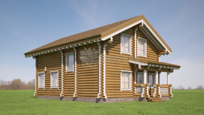 Проект дома Каштан оцилиндрованное