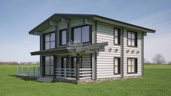 Проект дома Лао Цзы оцилиндрованное